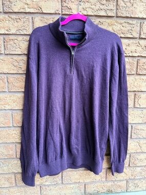 4/$25 • Denver Hayes Cotton 1/4‎ Zip Pullover